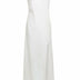 Asymmetric White Maxi Dress